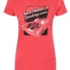 Ladies Martinsville Retro Car T-Shirt -Officialracegear Outlet Store 0033 MAR9LT0006A