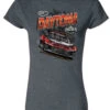 2023 Ladies Daytona 500 Ghost Car T-Shirt -Officialracegear Outlet Store DAY1LT2307A