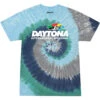 Daytona Tie Dye T-Shirt - Green/Blue/Grey -Officialracegear Outlet Store DAY9MT0062 copy