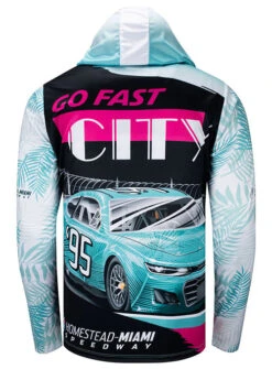 Homestead-Miami Sublimated Hooded Long Sleeve T-Shirt -Officialracegear Outlet Store HOM9MT0013 D