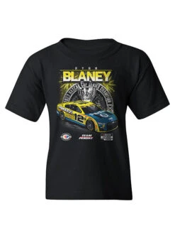 Officialracegear Outlet Store 24 2023 Youth Ryan Blaney NASCAR Cup Series Championship T-Shirt