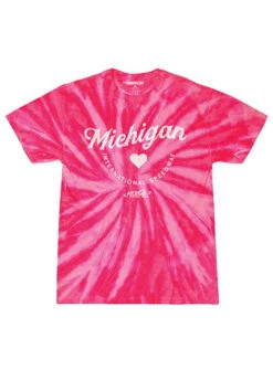 Youth Girls Michigan Tie Dye T-Shirt
