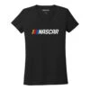 Ladies NASCAR Black V-Neck