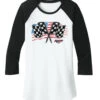 Ladies Talladega Flags T-Shirt -Officialracegear Outlet Store TAL9LT0023A