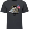 Talladega Truck Flag T-Shirt- Grey